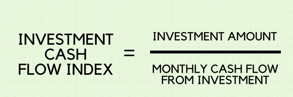 Investment Cash Flow Index with Wealth Factory